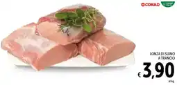 Spazio Conad Lonza di suino a trancio offerta