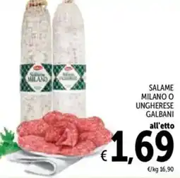 Spazio Conad Salame milano o ungherese GALBANI offerta