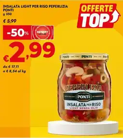 Bennet Insalata light per riso peperlizia PONTI offerta