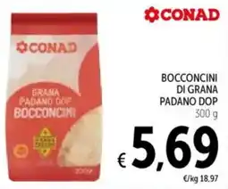 Spazio Conad Bocconcini di grana padano dop offerta