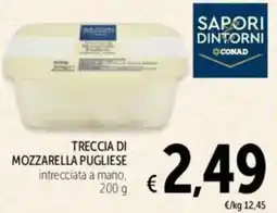Spazio Conad Sapori dintorni treccia di mozzarella pugliese offerta