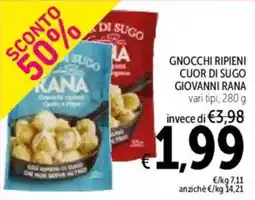 Spazio Conad Gnocchi ripieni cuor di sugo giovanni RANA offerta