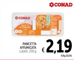 Spazio Conad Pancetta affumicata cubetti offerta