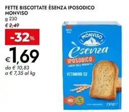 Bennet Fette biscottate èsenza iposodico MONVISO offerta