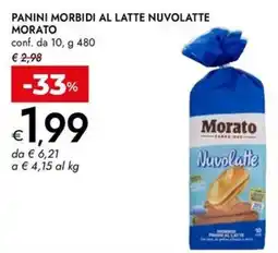 Bennet Panini morbidi al latte nuvolatte MORATO offerta