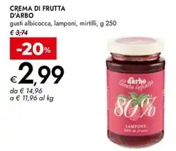 Bennet Crema di frutta D'ARBO offerta