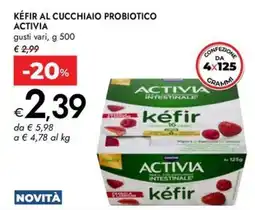 Bennet Kéfir al cucchiaio probiotico ACTIVIA offerta
