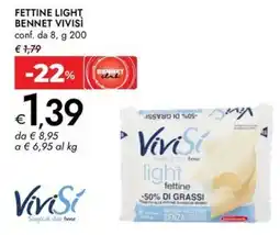 Bennet Fettine light BENNET VIVISI offerta