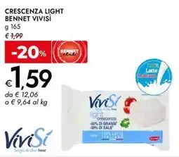 Bennet Crescenza light BENNET VIVISÌ offerta