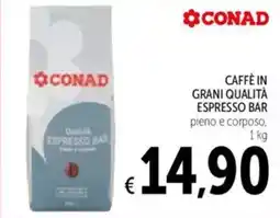 Spazio Conad Conad caffè in grani qualità espresso bar offerta