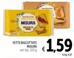 Spazio Conad Fette biscottate MISURA offerta