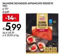 Bennet Salmone selvaggio affumicato sockeye VICI offerta