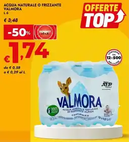 Bennet Acqua naturale o frizzante VALMORA offerta