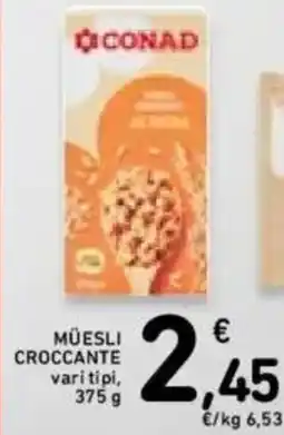 Spazio Conad Conad müesli croccante offerta