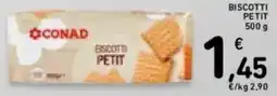 Spazio Conad Conad biscotti petit offerta