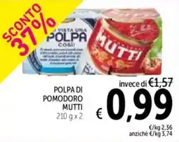 Spazio Conad Polpa di pomodoro MUTTI offerta