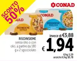 Spazio Conad Conad risoinsieme offerta