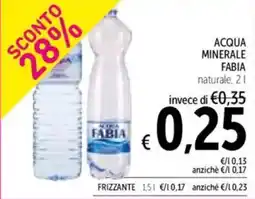 Spazio Conad Acqua minerale FABIA offerta