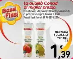 Spazio Conad ConadBassi al miglior prezzo. Bevanda i classici offerta