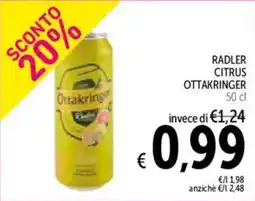 Spazio Conad Radler citrus OTTAKRINGER offerta