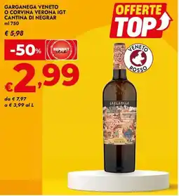 Bennet Garganega veneto o corvina verona igt cantina di negrar offerta