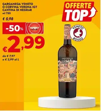 Bennet Garganega veneto o corvina verona igt cantina di negrar offerta