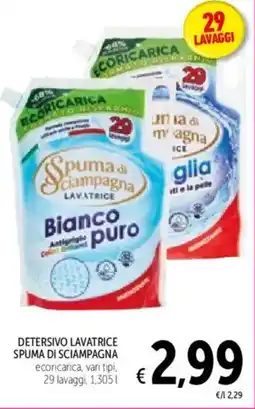 Spazio Conad Detersivo lavatrice SPUMA DI SCIAMPAGNA offerta