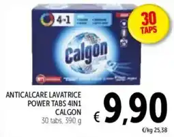 Spazio Conad Anticalcare lavatrice power tabs 4in1 CALGON offerta