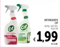 Spazio Conad Detergente CIF spray, vari tipi, 650 ml offerta