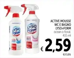 Spazio Conad Active mousse wc e bagno LYSO+FORM offerta