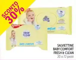 Spazio Conad Salviettine baby comfort FRESH & CLEAN offerta