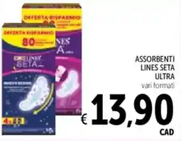Spazio Conad Assorbenti lines seta ultra offerta
