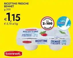 Bennet Ricottine fresche BENNET offerta