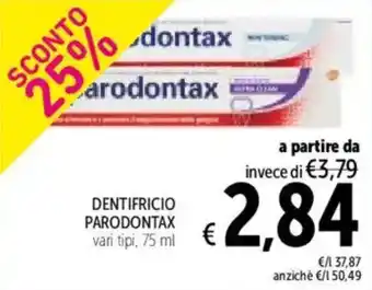Spazio Conad Dentifricio PARODONTAX offerta