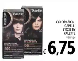 Spazio Conad Colorazioni capelli SYOSS BY PALETTE offerta