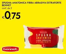Bennet Spugna anatomica fibra abrasiva extraforte BENNET offerta