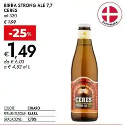 Bennet Birra strong ale 7,7 CERES offerta