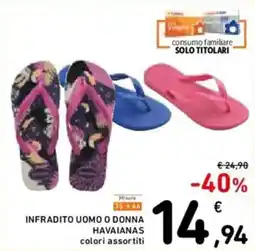 Spazio Conad Infradito uomo o donna HAVAIANAS offerta