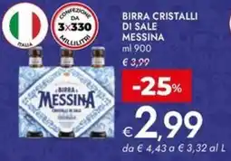 Bennet Birra cristalli di sale MESSINA offerta