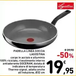 Spazio Conad Padella linea goccia LAGOSTINA offerta