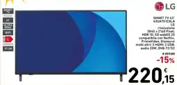 Spazio Conad LG SMART TV 43" 43UA751COLA offerta