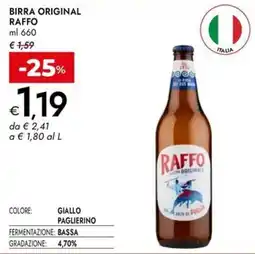 Bennet Birra original RAFFO offerta