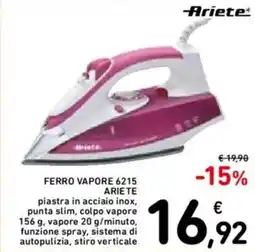 Spazio Conad Ferro vapore 6215 ARIETE offerta