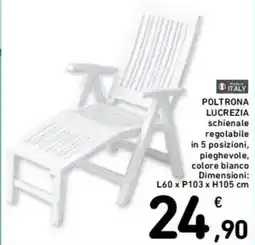 Spazio Conad Poltrona lucrezia offerta
