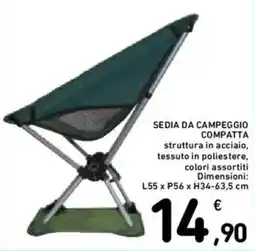 Spazio Conad Sedia da campeggio compatta offerta