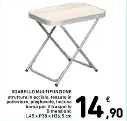 Spazio Conad Sgabello multifunzione offerta