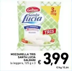 Spazio Conad Mozzarella tris santa lucia GALBANI offerta