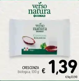 Spazio Conad Verso natura conad crescenza biologica offerta