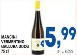 DEM Mancini vermentino gallura docg offerta