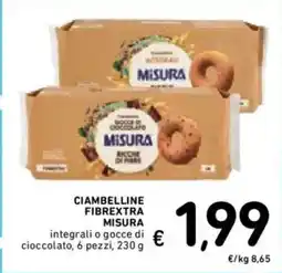 Spazio Conad Ciambelline fibrextra MISURA offerta